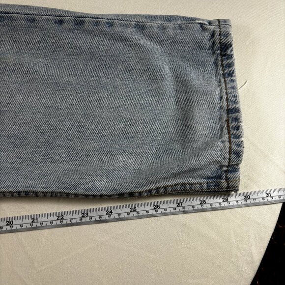 Levi's 505‎ Men's Sz 36x30 Blue Regular Fit Straight Leg 100% Cotton Denim Jeans - Picture 5 of 16